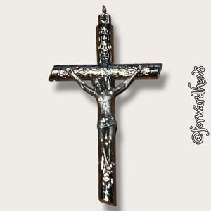 Silver-Tone Crucifix Pendant – Classic and Reverent